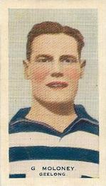 1933 Hoadley's Victorian Footballers #9 George Moloney Front
